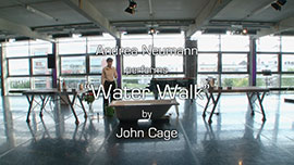 Andrea Neumann performs “Water Walk” by John Cage